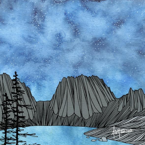 Colchuck Night: Enchantments, Wa Art Print