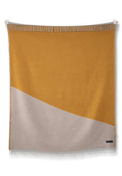 Sackcloth + Ashes Wool Blend Two Tone Blanket
