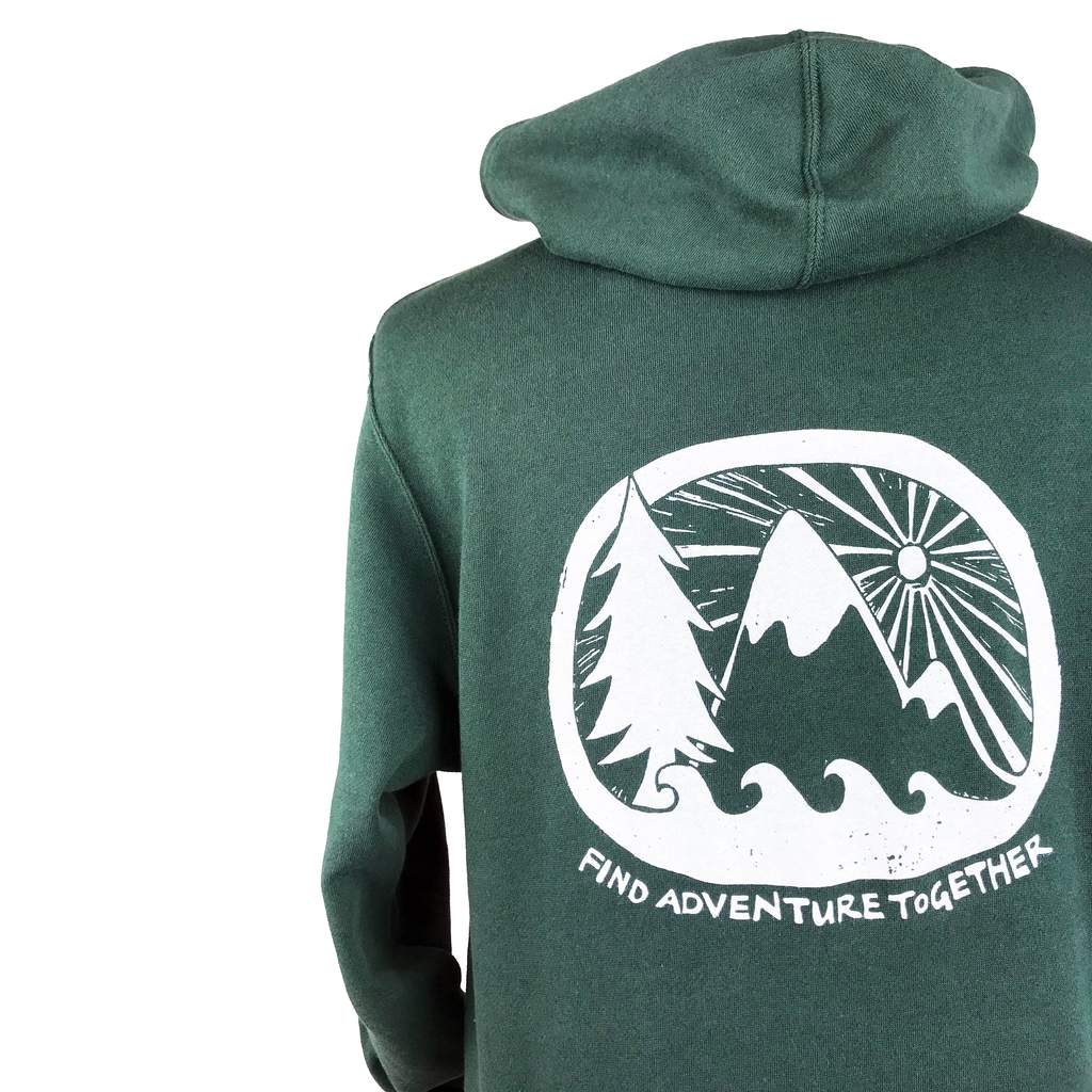 Find Adventure Together Unisex Zip Hoodie