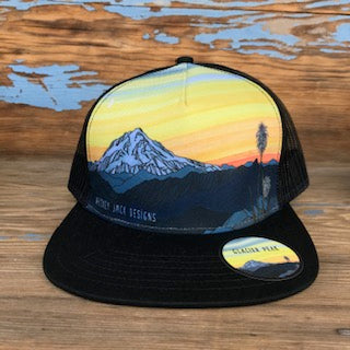 Glacier Peak Artist Print Hat