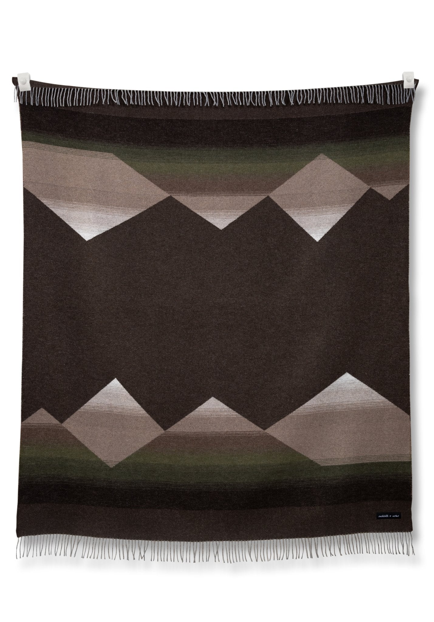 Sackcloth + Ashes Wool Blend Mountain Blanket