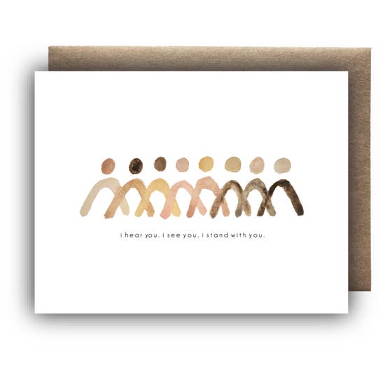 Standing Together Greeting Card